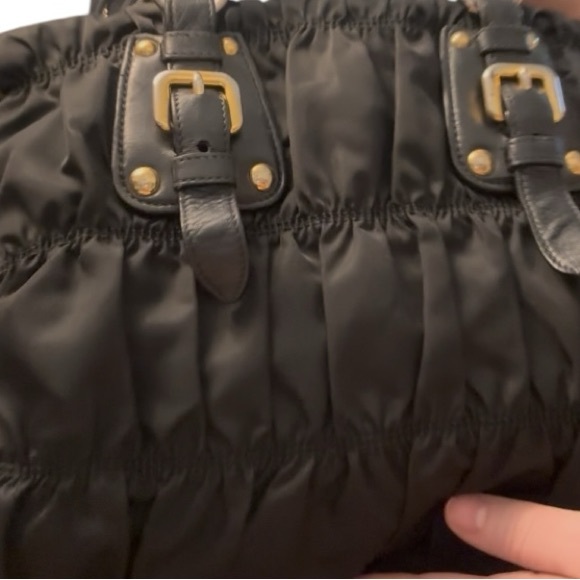 PRADA Tessuto Black Handbag with Shoulder Strap - Picture 8 of 15